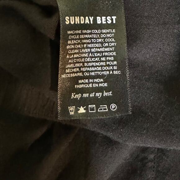 Aritzia Sunday Best Drawstring Waist Jogger Pants Elastic Cuffs XXS Black - Picture 6 of 8